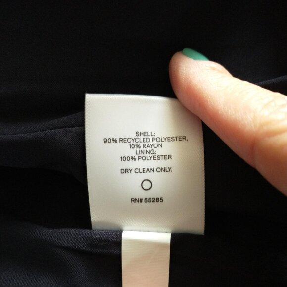 Express Coat Women's Oversized Double Breasted Coat in Navy NWT - Picture 11 of 14